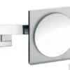Emco Asis Scheerspiegel Vierkant 22cm.met Led Verlichting X5 Chroom