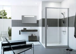 Huppe Classics 2 Schuifdeur 120 X 200 Cm. Met Segment Matzilver-helder Glas -Sealkin Badkamermeubilair Winkel 88223 4