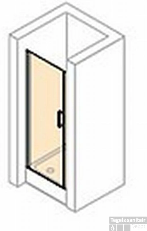 Huppe Classics 2 Nis Draaideur 100 X 190 Cm. Zilver Glans-helder Glas 3 Huppe Classics 2 Nis Draaideur 100 X 190 Cm. Zilver Glans-helder Glas