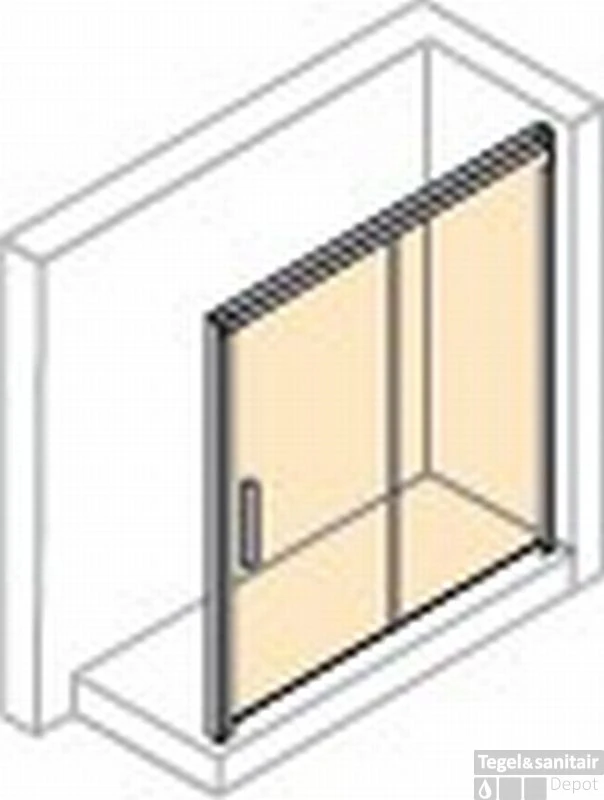 Huppe Design Pure Schuifdeur Rechts 120x200 Cm. Met Vast Paneel Chr.look/zilvermat-antipl 3 Huppe Design Pure Schuifdeur Rechts 120x200 Cm. Met Vast Paneel Chr.look/zilvermat-antipl