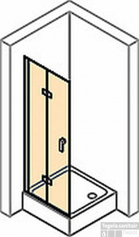 Huppe Design Pure 2-delige Vouwdeur Sft Links 100 X 200 Cm. Chroom Look-helder Glas 3 Huppe Design Pure 2-delige Vouwdeur Sft Links 100 X 200 Cm. Chroom Look-helder Glas