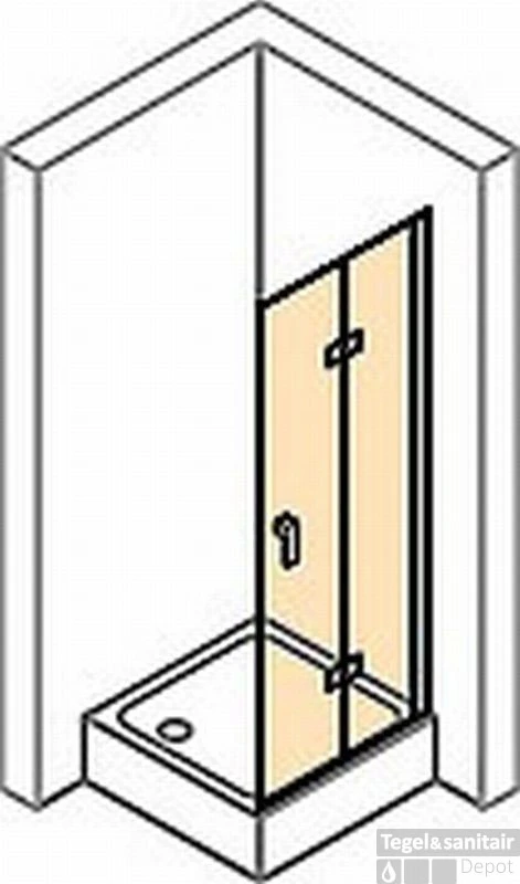 Huppe Design Pure 2-delige Vouwdeur Sft Rechts 80 X 190 Cm. Chroom Look-antiplaque Gl 3 Huppe Design Pure 2-delige Vouwdeur Sft Rechts 80 X 190 Cm. Chroom Look-antiplaque Gl