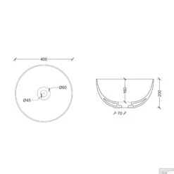 Ronde Wastafel Opbouw Salenzi Unica Round 40x20 Cm Mat Wit (inclusief Bijpassende Afvoerplug) 13 Ronde Wastafel Opbouw Salenzi Unica Round 40x20 Cm Mat Wit (inclusief Bijpassende Afvoerplug) -Sealkin Badkamermeubilair Winkel 8ab4 unica 40x20 tech 1