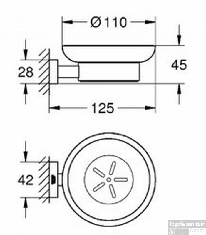 Grohe Essentials Cube Zeephouder Met Losse Inzet Chroom 4 Grohe Essentials Cube Zeephouder Met Losse Inzet Chroom - Afbeelding 2