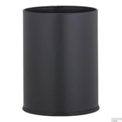 Prullendbak Geesa Hotel Vrijstaand 9 Liter RVS Zwart -Sealkin Badkamermeubilair Winkel 91640 06 shop