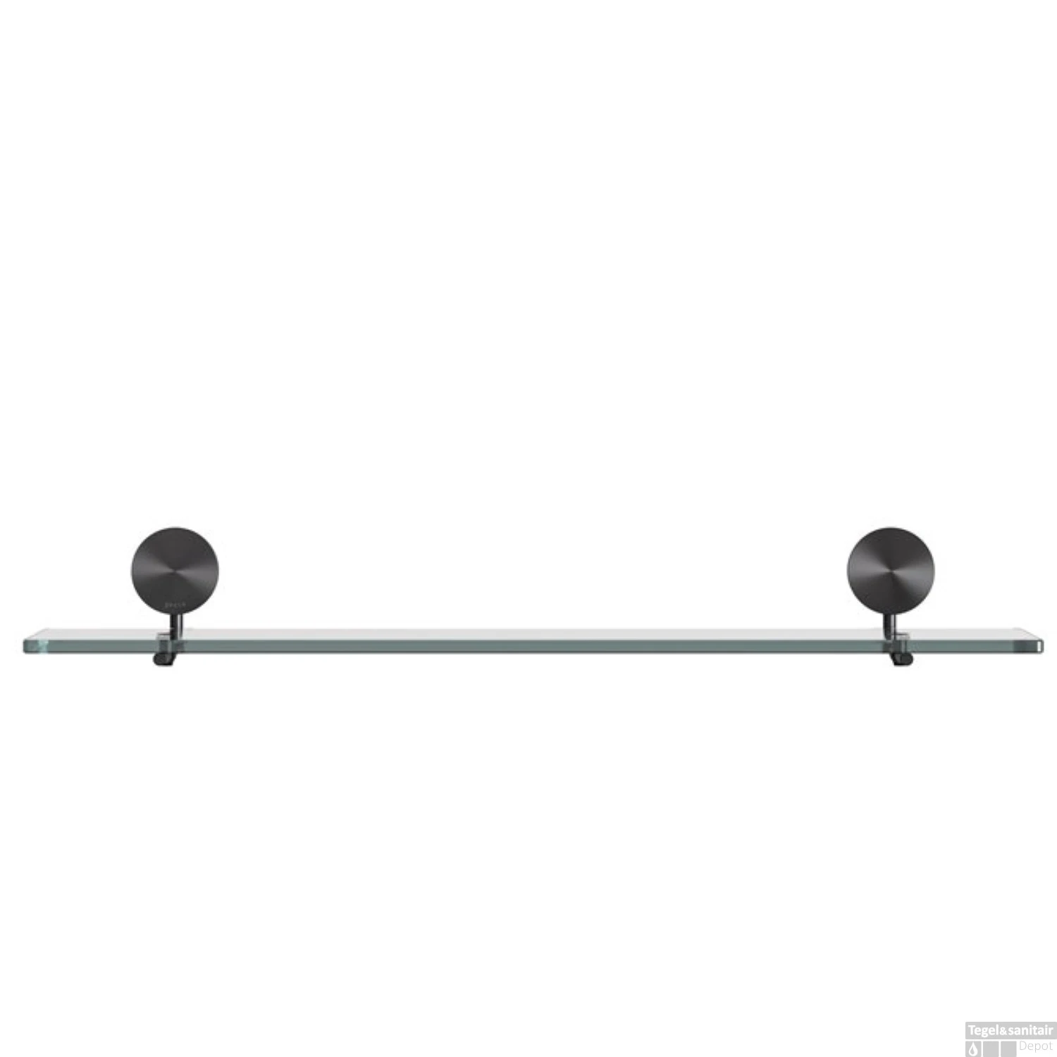 Planchet 60 Cm Geesa Opal Zwart Metaal Geborsteld 4 Planchet 60 Cm Geesa Opal Zwart Metaal Geborsteld - Afbeelding 2