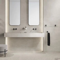 Planchet 60 Cm Geesa Opal Zwart Metaal Geborsteld 10 Planchet 60 Cm Geesa Opal Zwart Metaal Geborsteld -Sealkin Badkamermeubilair Winkel 917201 09 60 sfeer 2