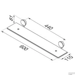 Planchet 60 Cm Geesa Opal Zwart Metaal Geborsteld 9 Planchet 60 Cm Geesa Opal Zwart Metaal Geborsteld -Sealkin Badkamermeubilair Winkel 917201 09 60 tekening