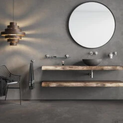 Handdoekrek 1 Arm Geesa Opal RVS Geborsteld -Sealkin Badkamermeubilair Winkel 917205 05 sfeer 1