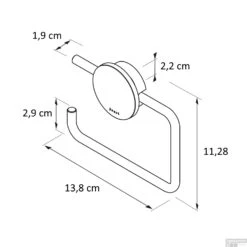 Toiletrolhouder Zonder Klep Geesa Opal RVS Geborsteld -Sealkin Badkamermeubilair Winkel 917209 05 sfeer 2