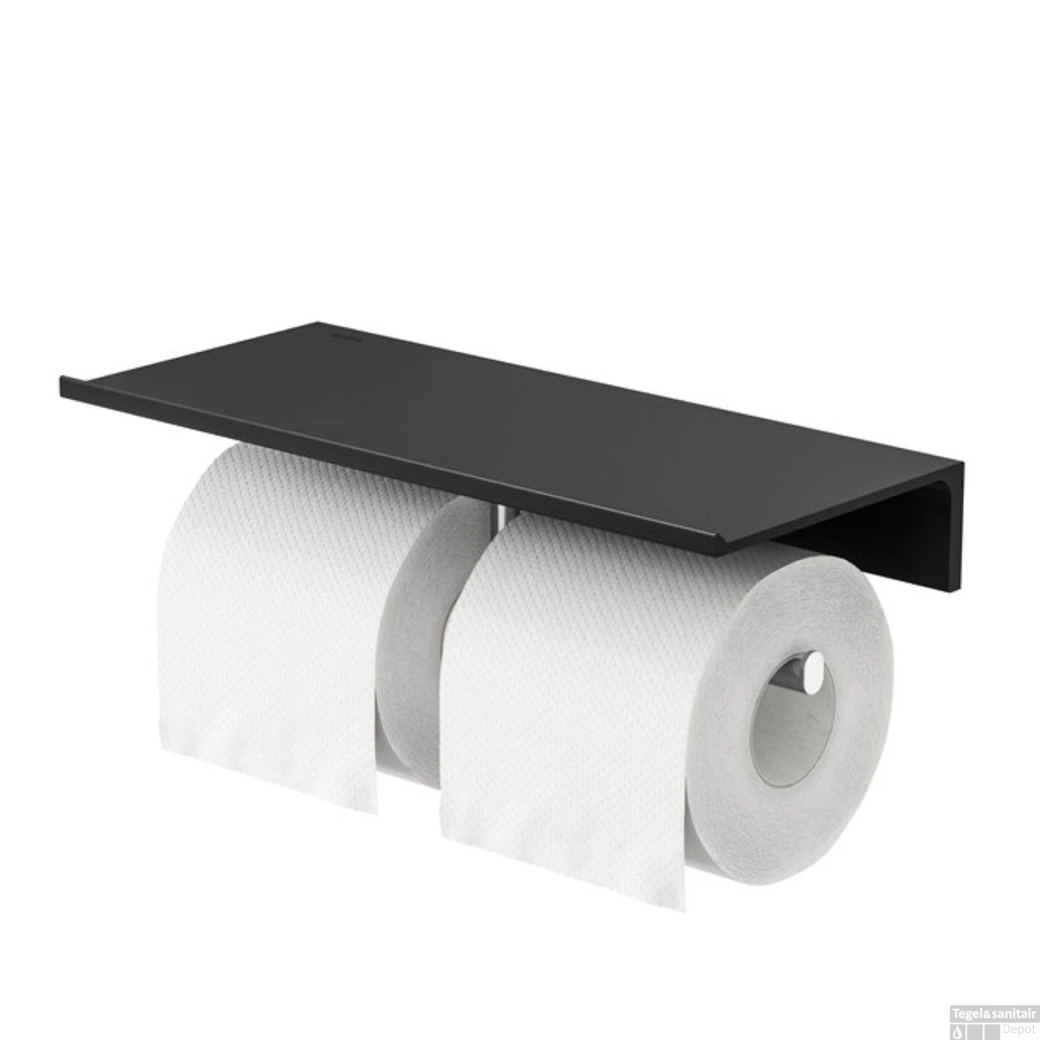 Planchet Met Toiletrolhouder Zonder Klep Dubbel Geesa Leev 28 Cm Zwart Chroom 3 Planchet Met Toiletrolhouder Zonder Klep Dubbel Geesa Leev 28 Cm Zwart Chroom