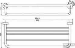 Emco Rondo 2 Badhanddoekrek Met Beugel 60 Cm. Chroom -Sealkin Badkamermeubilair Winkel 92686