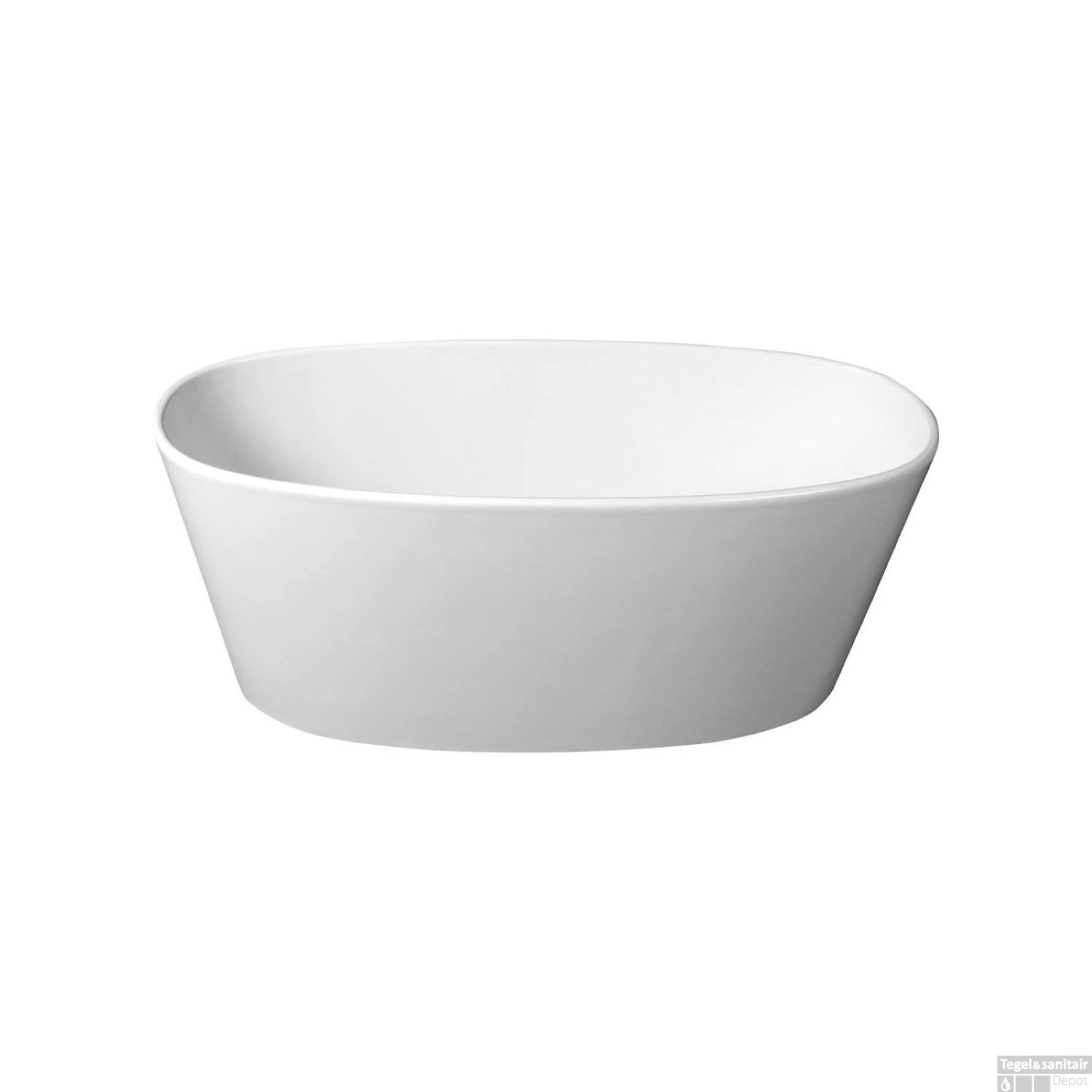 Vrijstaand Bad Sapho Tess Gegoten Marmer 157x70x67 Cm Wit 4 Vrijstaand Bad Sapho Tess Gegoten Marmer 157x70x67 Cm Wit - Afbeelding 2