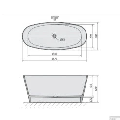 Vrijstaand Bad Sapho Tess Gegoten Marmer 157x70x67 Cm Wit 15 Vrijstaand Bad Sapho Tess Gegoten Marmer 157x70x67 Cm Wit -Sealkin Badkamermeubilair Winkel 99613 vrijstaand bad sapho tess marmer 157x70x67 cm wit 6