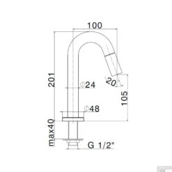 Salenzi Fonteinset Spy 30x30 Cm Mat Zwart (Keuze Uit 8 Kranen In 4 Kleuren) -Sealkin Badkamermeubilair Winkel 9aj1506 tech 11