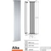 Designradiator Aika 1800 X 300 Mm Zwart -Sealkin Badkamermeubilair Winkel aika 1800x300 12