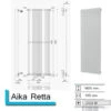 Handdoekradiator Aika Retta 1800 X 595 Mm Aluminium -Sealkin Badkamermeubilair Winkel aika retta 1800x595 7