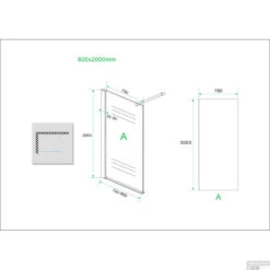 Aktie Douchewand Wiesbaden 80X200cm 8mm Nano Coating -Sealkin Badkamermeubilair Winkel aktie douchewand wiesbaden 80x200cm 8mm nano coating tech