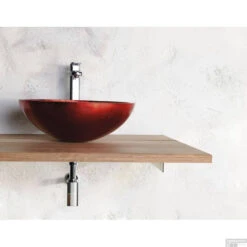 Waskom Sapho Murano Rond 40x14 Cm Glas Rood 9 Waskom Sapho Murano Rond 40x14 Cm Glas Rood -Sealkin Badkamermeubilair Winkel al5318 63 waskom sapho murano rond 40x14 cm cm glas rood 3