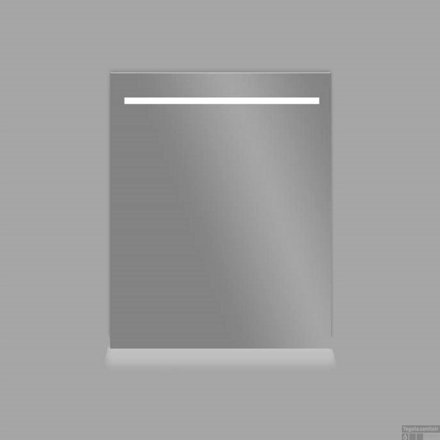 Aluminium Spiegel Met LED 58cm 3 Aluminium Spiegel Met LED 58cm