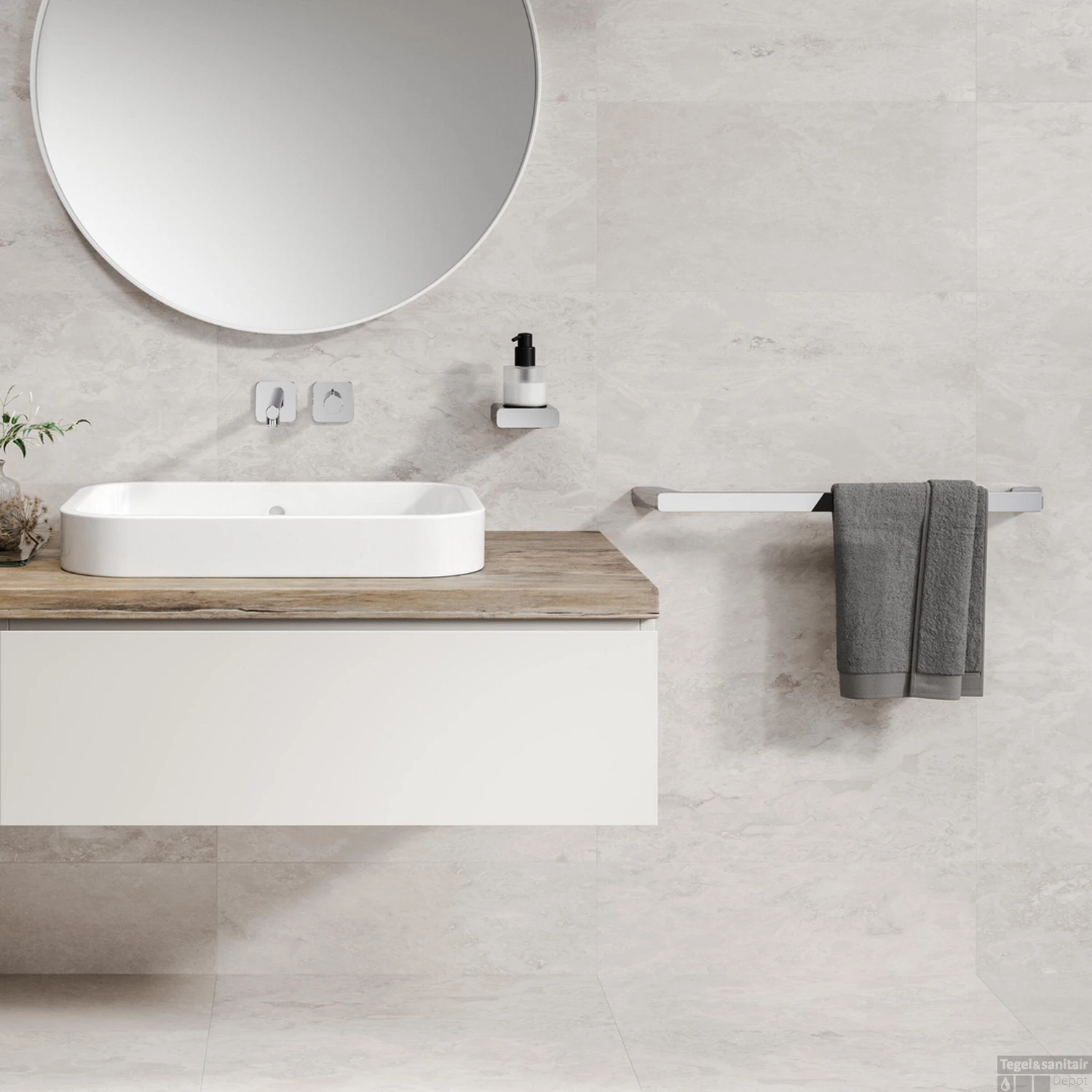 Handdoekrek Geesa Shift 65 Cm Chroom 5 Handdoekrek Geesa Shift 65 Cm Chroom - Afbeelding 3