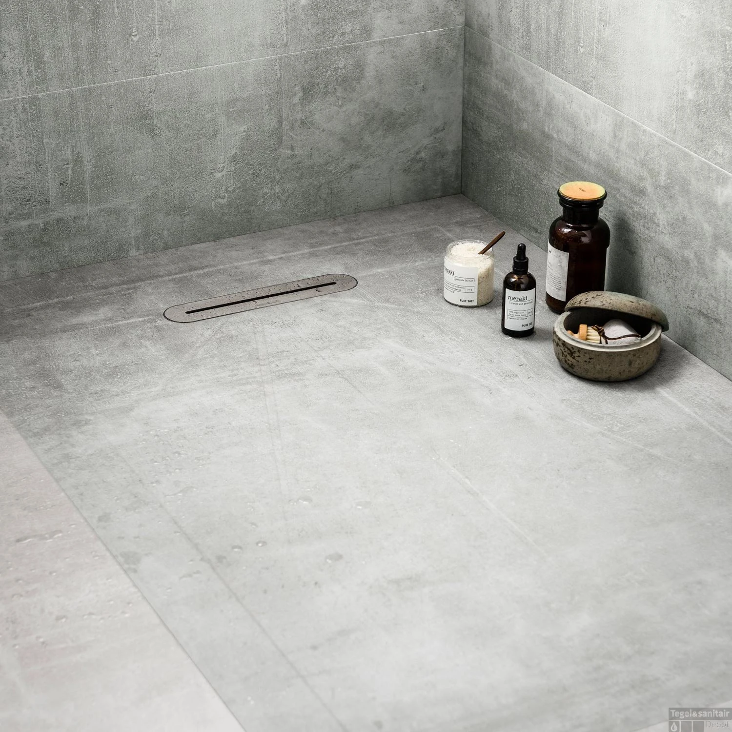 Vtwonen Douchetegel 90X135 Cm Mold Basalt 4 Vtwonen Douchetegel 90X135 Cm Mold Basalt - Afbeelding 2