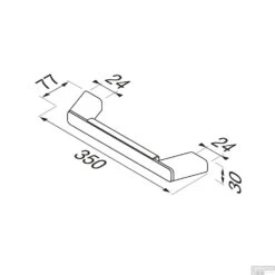 Badgreep Geesa Shift 30 Cm Geborsteld Goud -Sealkin Badkamermeubilair Winkel badgreep geesa shift 30 cm geborsteld goud tech