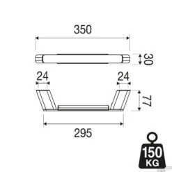 Badgreep Geesa Shift 30 Cm Geborsteld RVS -Sealkin Badkamermeubilair Winkel badgreep geesa shift 30 cm geborsteld rvs tech 2