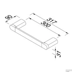 Badgreep Geesa Wynk 30 Cm Chroom 9 Badgreep Geesa Wynk 30 Cm Chroom -Sealkin Badkamermeubilair Winkel badgreep geesa wynk 30 cm chroom tech