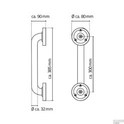 Badgreep Met Antislip Wiesbaden Ridder Sam 30 Cm Chroom -Sealkin Badkamermeubilair Winkel badgreep met antislip wiesbaden ridder sam 30 cm chroom tech