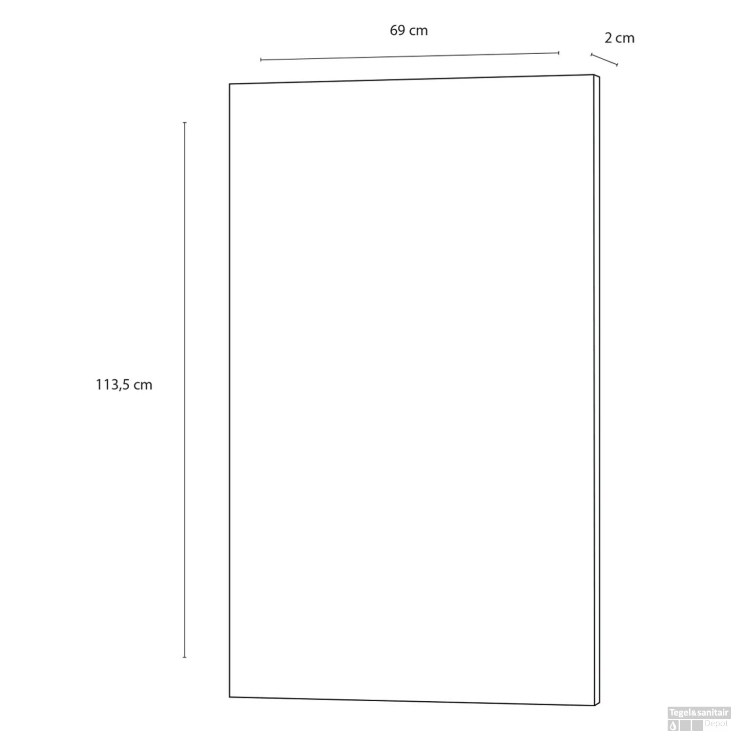 Badkamerspiegel Differnz Fabulous 69x113.5cm 4 Badkamerspiegel Differnz Fabulous 69x113.5cm - Afbeelding 2