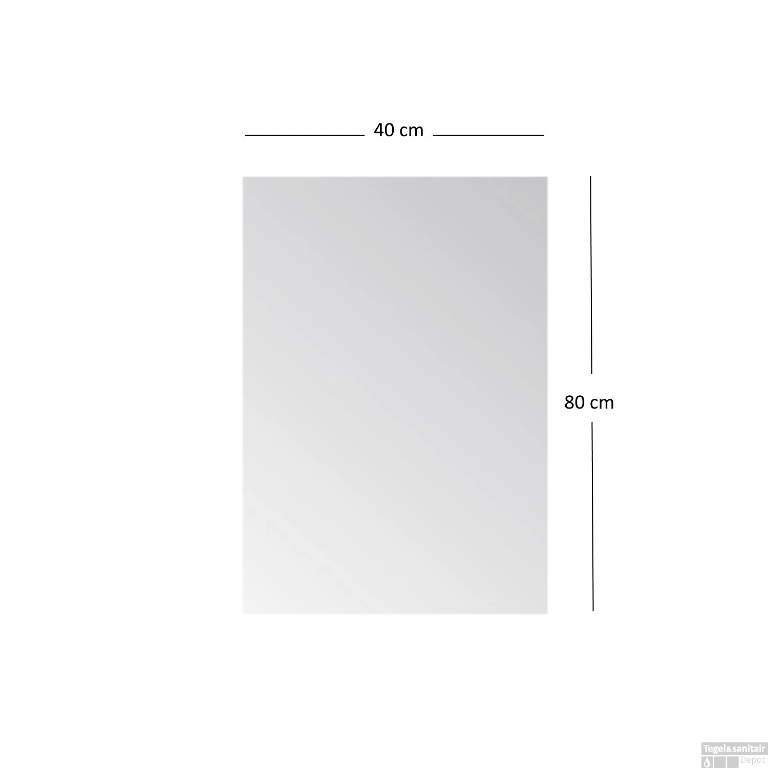 Badkamerspiegel Sanicare Q40 Inclusief Bevestigingsset 80x40 Cm 5 Badkamerspiegel Sanicare Q40 Inclusief Bevestigingsset 80x40 Cm - Afbeelding 3