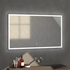Badkamerspiegel Met LED Verlichting Sanitop Edge 118x70x3 Cm