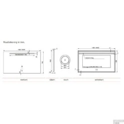 Badkamerspiegel Xenz Lazise 120x70cm Met LED Verlichting En Spiegelverwarming -Sealkin Badkamermeubilair Winkel badkamerspiegel xenz lazise met led verlichting en spiegelverwarming tech 5