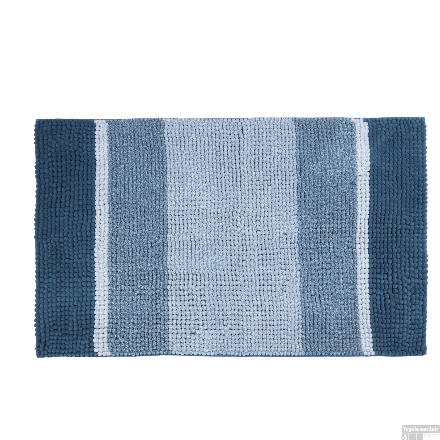 Badmat Differnz Fading 60x90 Cm Microfiber Blauw
