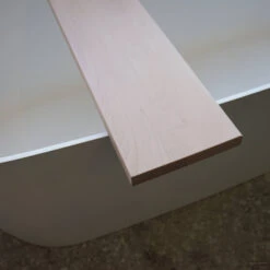 Badplank Gliss Shelf Recht 100 Cm Massief Eikenhout Wit Olie -Sealkin Badkamermeubilair Winkel badplank gliss shelf8