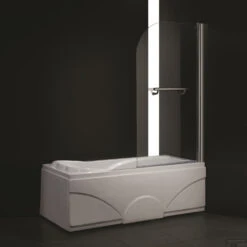 Badwand Boss & Wessing Bibi Afgerond 80x140cm Scharnierend Omkeerbaar 6mm -Sealkin Badkamermeubilair Winkel badwand boss wessing bibi afgerond 80x140cm scharnierend omkeerbaar 6mm 2 1