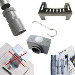 RVS Douchegoot BASIC Met Uitneembaar Sifon 100x7cm 6,7cm Diep GLAS ROOSTER -Sealkin Badkamermeubilair Winkel basic glas rooster 100cm 3