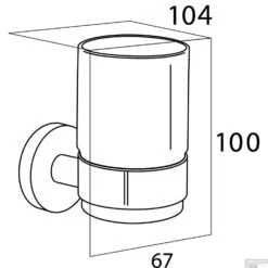 Bekerhouder Tiger Boston Enkel RVS Glans -Sealkin Badkamermeubilair Winkel bekerhouder tiger boston enkel rvs glans4008913076415 3 copy