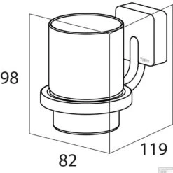 Bekerhouder Tiger Impuls RVS -Sealkin Badkamermeubilair Winkel bekerhouder tiger impuls rvs4008913851425 3 copy