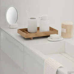 Badlaken Blomus Caro 70x140 Wit -Sealkin Badkamermeubilair Winkel blomus badlaken caro wit 70 x 140cm sfeer2