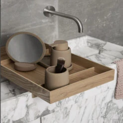 Cosmeticaspiegel Blomus Sono Tan -Sealkin Badkamermeubilair Winkel blomus cosmeticaspiegel sono tan sfeer