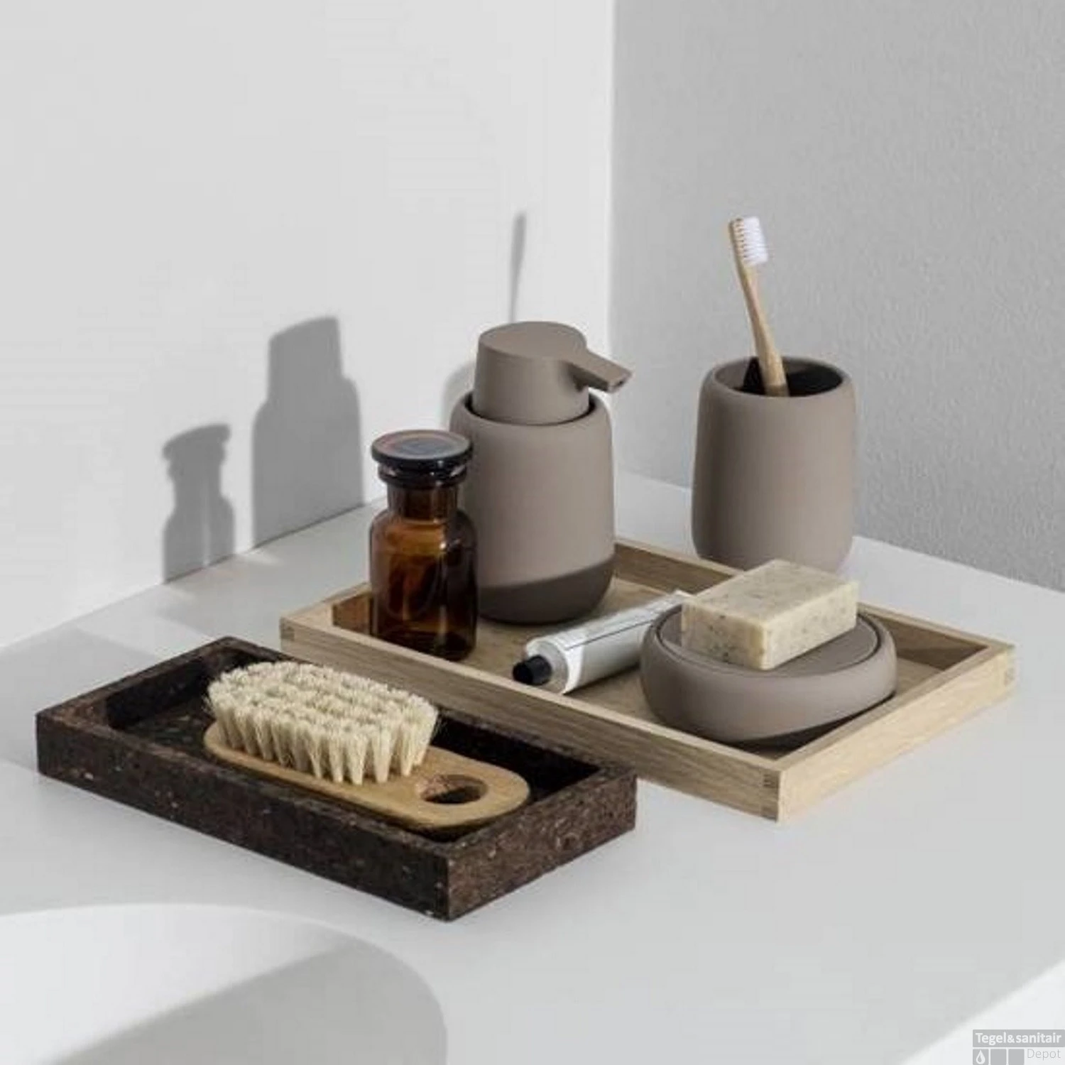 Tandenborstelbeker Blomus Sono Keramiek 300 Ml Beige 5 Tandenborstelbeker Blomus Sono Keramiek 300 Ml Beige - Afbeelding 3