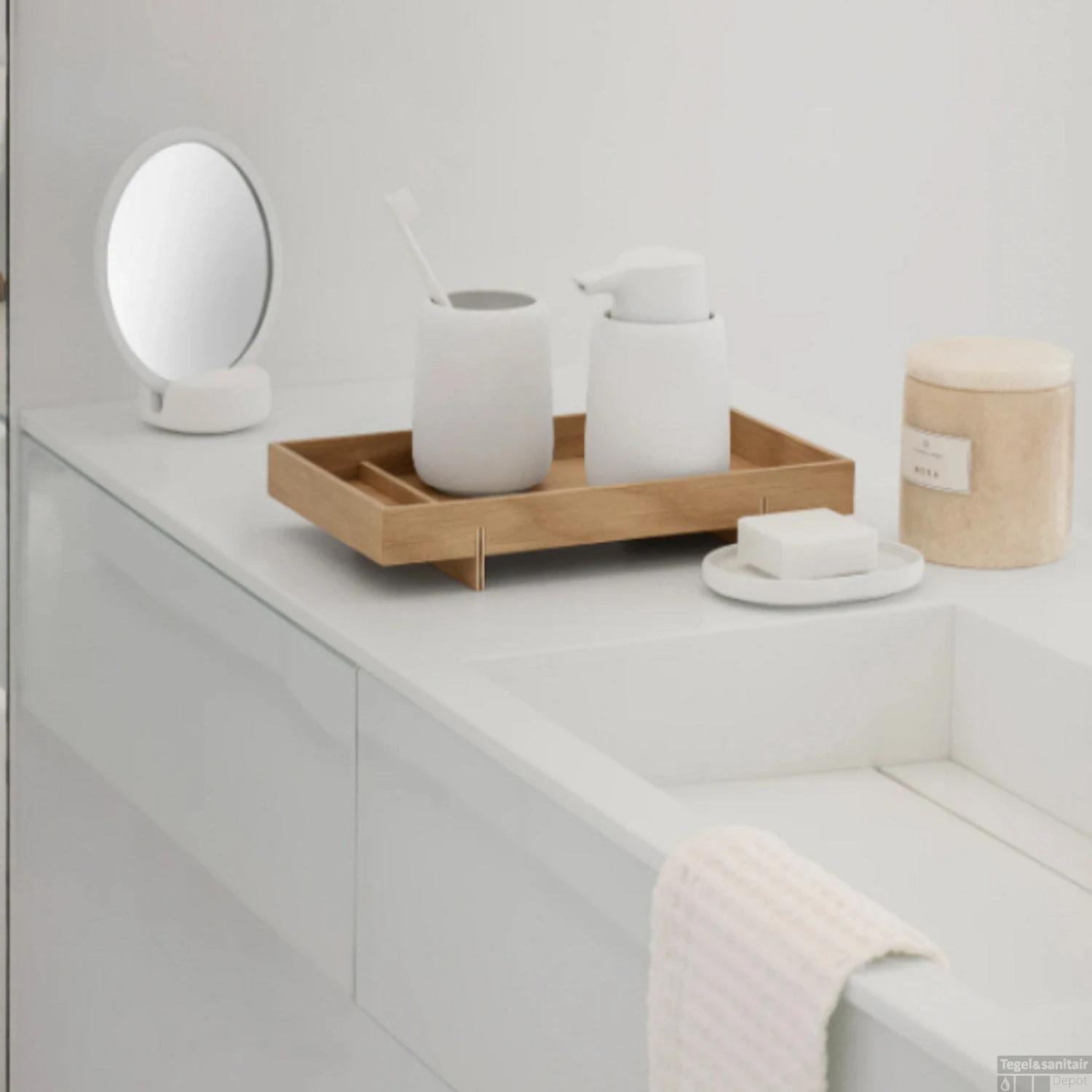 Zeepbakje Blomus Sono Wit 6 Zeepbakje Blomus Sono Wit - Afbeelding 4