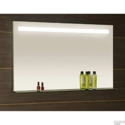 Badkamerspiegel Sapho Breto 100x60.8 Cm LED-Verlichting Incl. Planchet -Sealkin Badkamermeubilair Winkel bt100 badkamerspiegel sapho breto 100x60.8 cm led verlichting incl. planchet 5