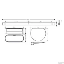 Bundelset Bad HansGrohe WallStoris Mat Wit -Sealkin Badkamermeubilair Winkel bundelset bad hansgrohe wallstoris tech 1