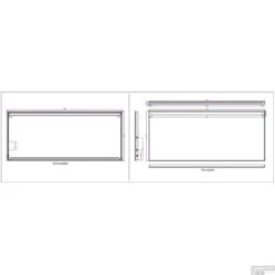 BWS Ambi Two LED Spiegel Dimbaar Condensvrij 140x60 Cm 7 BWS Ambi Two LED Spiegel Dimbaar Condensvrij 140x60 Cm -Sealkin Badkamermeubilair Winkel bws ambi ledspiegel dimbaar one condensvrij 140x60 cm tech