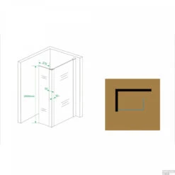 BWS Apollo Zijwand Met Hoekprofiel 40x200cm 10mm NANO Coating 10 BWS Apollo Zijwand Met Hoekprofiel 40x200cm 10mm NANO Coating -Sealkin Badkamermeubilair Winkel bws apollo zijwand met hoekprofiel 40x200cm 10mm nano coating tech