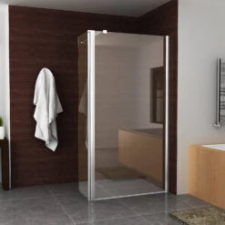 BWS Apollo Zijwand Met Schanierend Glasprofiel 40x200 Cm 10mm NANO Glas -Sealkin Badkamermeubilair Winkel bws apollo zijwand met schanierend glasprofiel nano glas 2 1