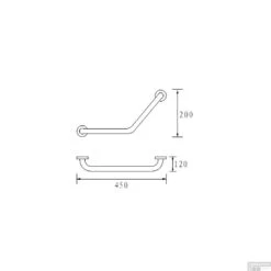 BWS Badgreep Domo Gebogen Chroom -Sealkin Badkamermeubilair Winkel bws badgreep domo gebogen chroom tech